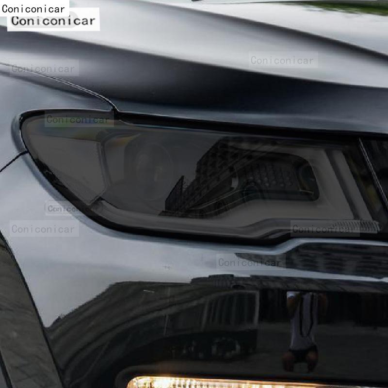Для JEEP Compass 2017-2020 Автомобильный Фонарь Фары Черная Защитная Пленка из ТПУ Передний Свет Изменение Цвета Тонировка Наклейка Аксессуары