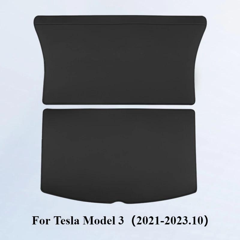 Для Tesla Model Y Model 3 Highland 2024 коврик для багажника, защитная накладка на спинку заднего сиденья, всепогодный раздельный коврик для собак, противоударный коврик для домашних животных