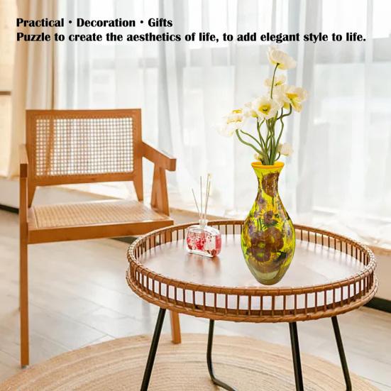 3D пазл ваза своими руками цветок замок морская волна лодка принт