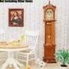 Ностальгические миниатюрные напольные часы Аксессуар для кукольных домиков Идеально для любителей ретро и уникального домашнего декора