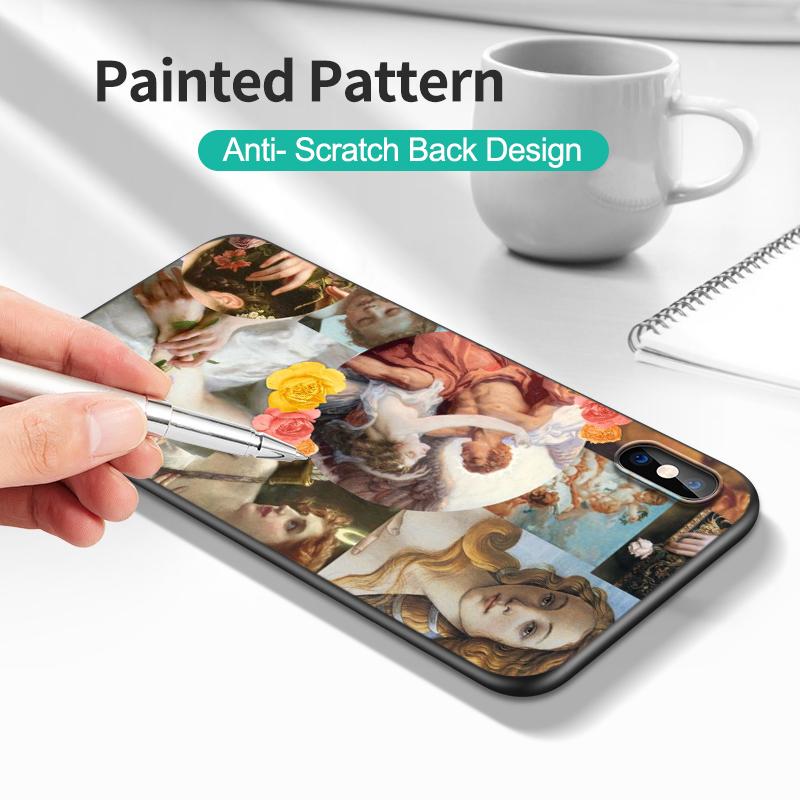 Черный чехол из ТПУ для Samsung Galaxy F23 M12 M22 M23 M32 4G M52 5G M30S M21 Художественная роспись Рождение Венеры