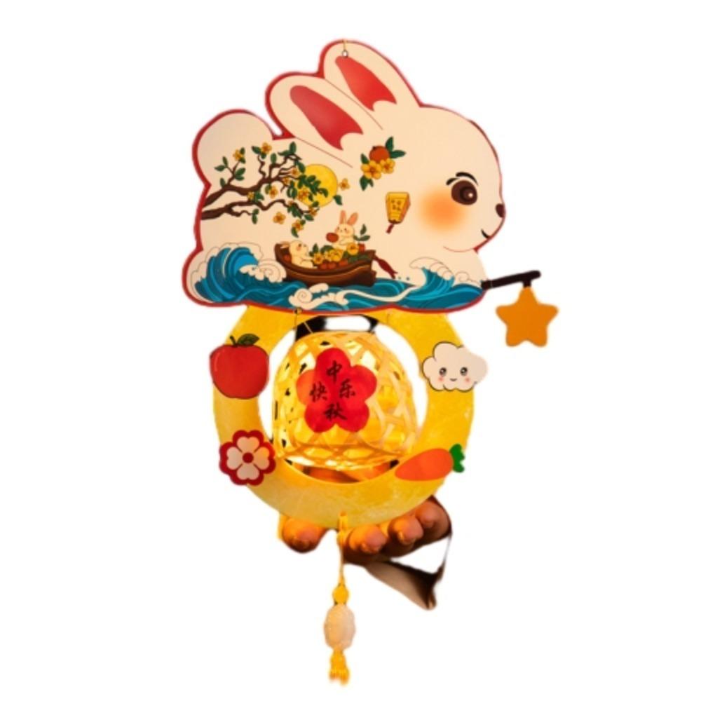 Милый мультяшный фонарь к Празднику середины осени, подвесные лампы в виде кролика, подарок