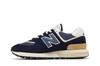 New Balance 574 Темно-синий Белый Бежевый