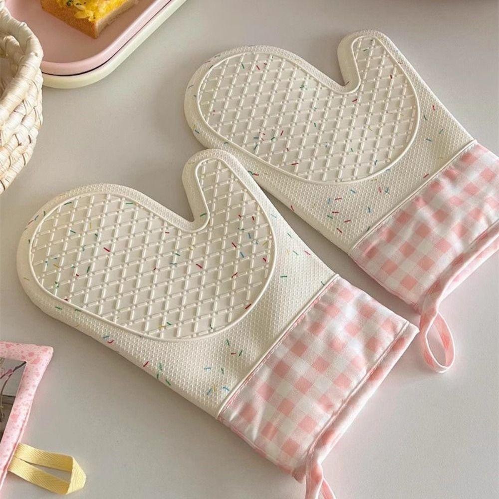 Anti Scalding Silicone Gloves Heat Insulation Oven Gloves Microwave Gloves Baking