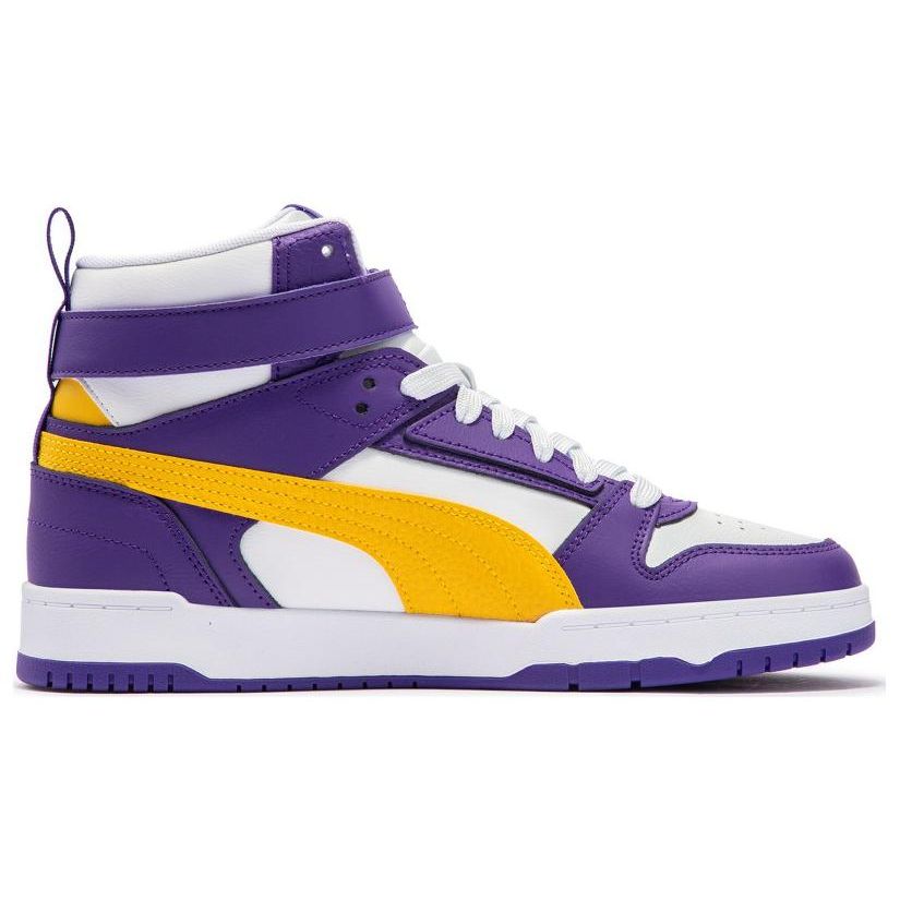 Puma Кроссовки Rebound Mid Casual Фиолетово-белые Унисекс 385839-04