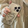 English Lines Heart Pattern Clear Phone Case For iPhone 17 Pro Max Cases iPhone 17 16 15 14 13 12 11 16 Plus XS XR X 16E Cover
