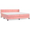 Maison Exclusive - Sommier à lattes de lit avec matelas Rose 200x200 cm Velours
