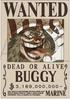 One Piece Плакат о розыске Багги 3,189 миллиарда Официальный плакат о розыске ВМФ Официальный мерч