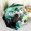 Anime Character, Fantasy Art Automatic Opening and Closing, 8 rib Structure Portable Umbrella, Suitable for Men and Women in All Seasons  Pe