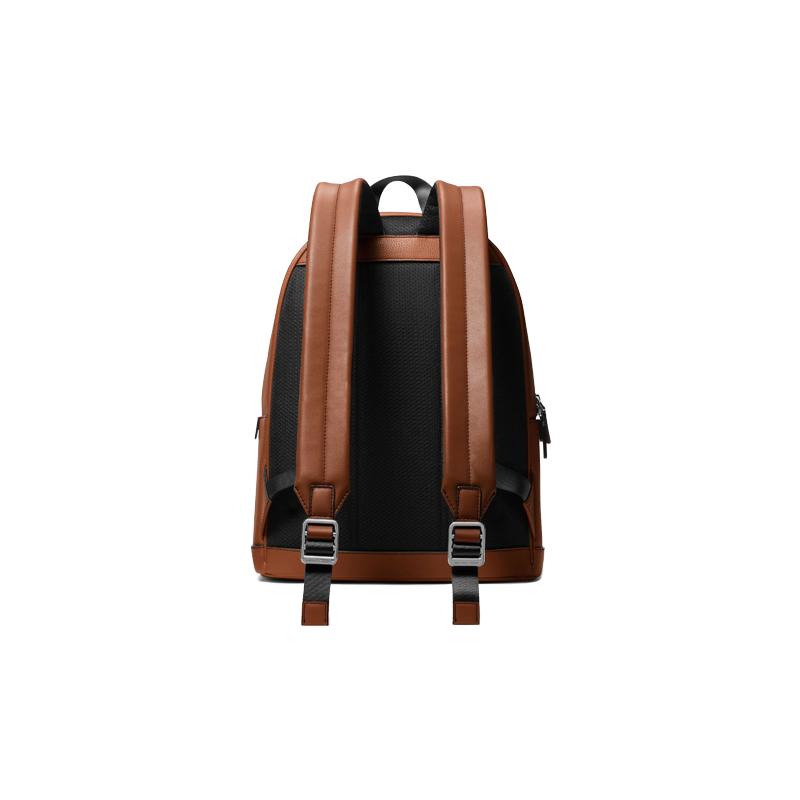 MICHAEL KORS Cooper Travel Commuting Cowhide Split Leather Backpack Men's Cowhide Brown Cowhide brown