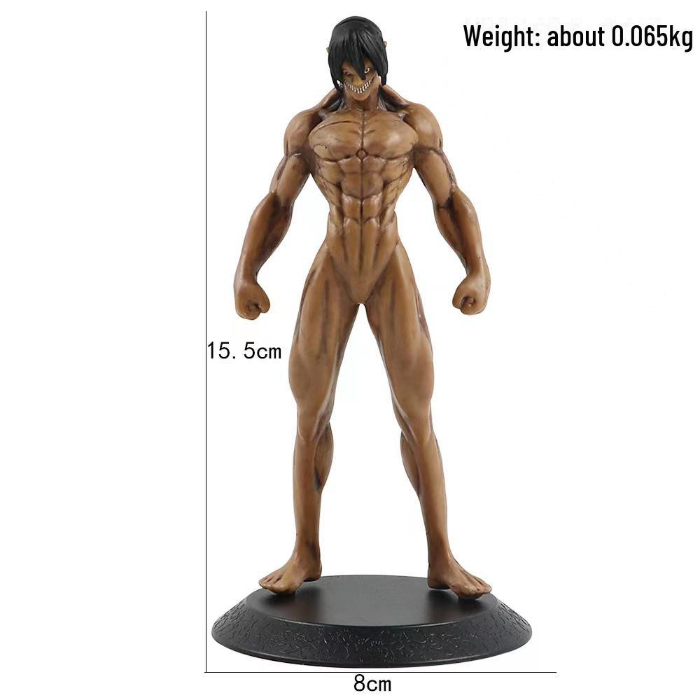 Модель стоящей на коленях мускулистой фигуры Аллена - Атака титанов Предок Гигант