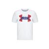 Attitude Logo Printed Training Casual Crew Neck Short Sleeve T-Shirt Men Tops White 1362839-100