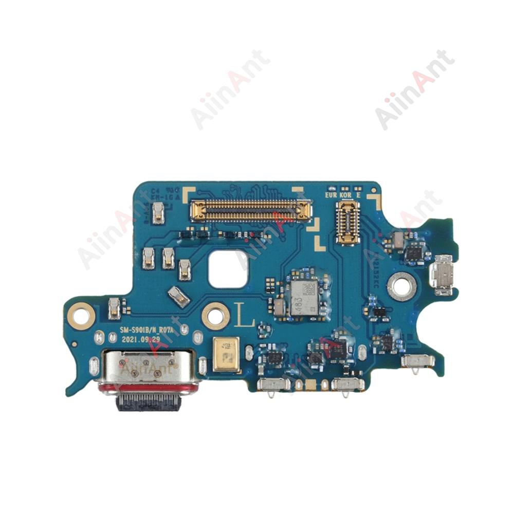 Aiinant USB Port Charger Board Dock Connector Charging Flex Cable For Samsung Galaxy S22 Plus Ultra S901E S901N S901U S901B 5G