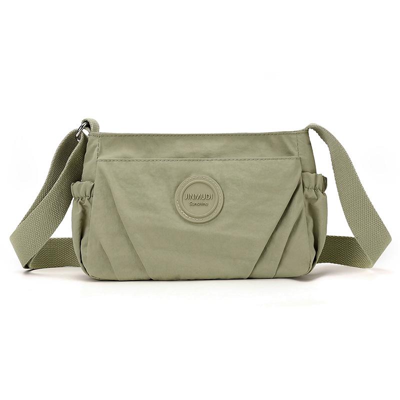 Плиссированная женская сумка с несколькими отделениями, нейлоновая водонепроницаемая легкая сумка через плечо