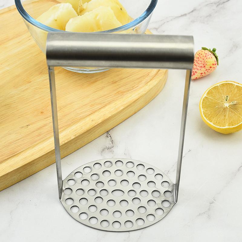 Stainless Steel Potato Masher Sweet Potato Masher Potatoes Pusher Pressed Masher Heavy Duty Kitchen Tool for Mashing Potatoes 3