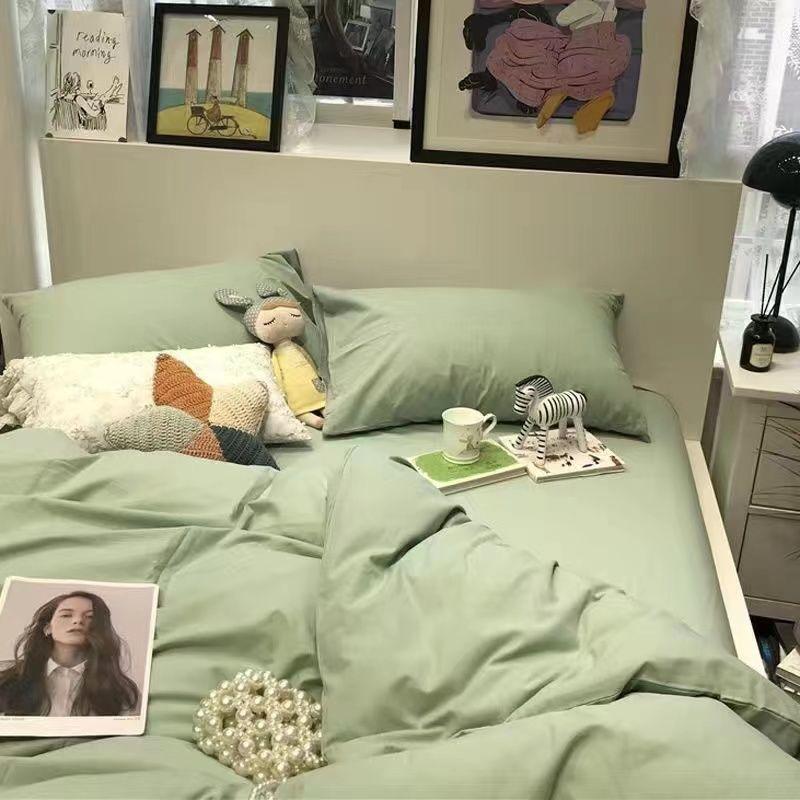 Однотонный серый цвет матча Постельный набор Взрослые Дети Полуторный Полный Размер Королевы Простыня Пододеяльник Наволочки Простой Постельное белье