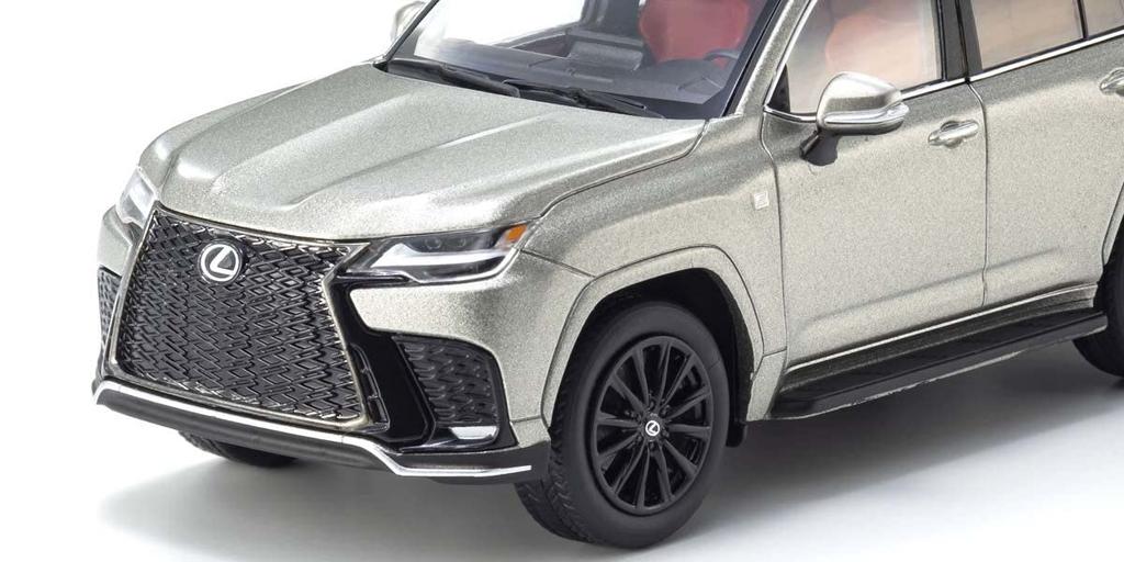Kyosyo Original Lexus LX 600 F SPORT Titanium Только автомобиль Завершенный продукт 1/43 (Соник Ф/Экспорт LHD)