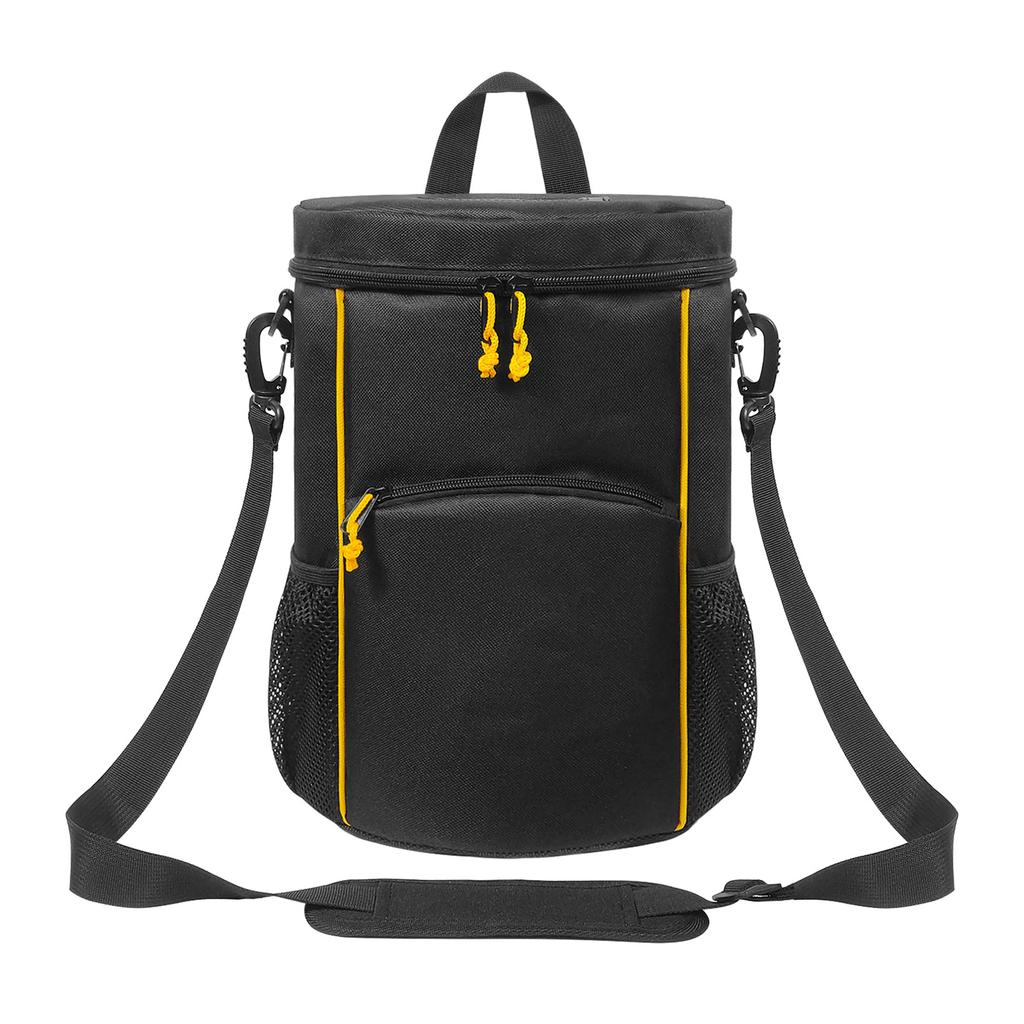 Сумка для хранения теннисных мячей с плечевым ремнем, многокарманная бейсбольная сумка, теннисная сумка для бейсбола, пиклбола, тренировок