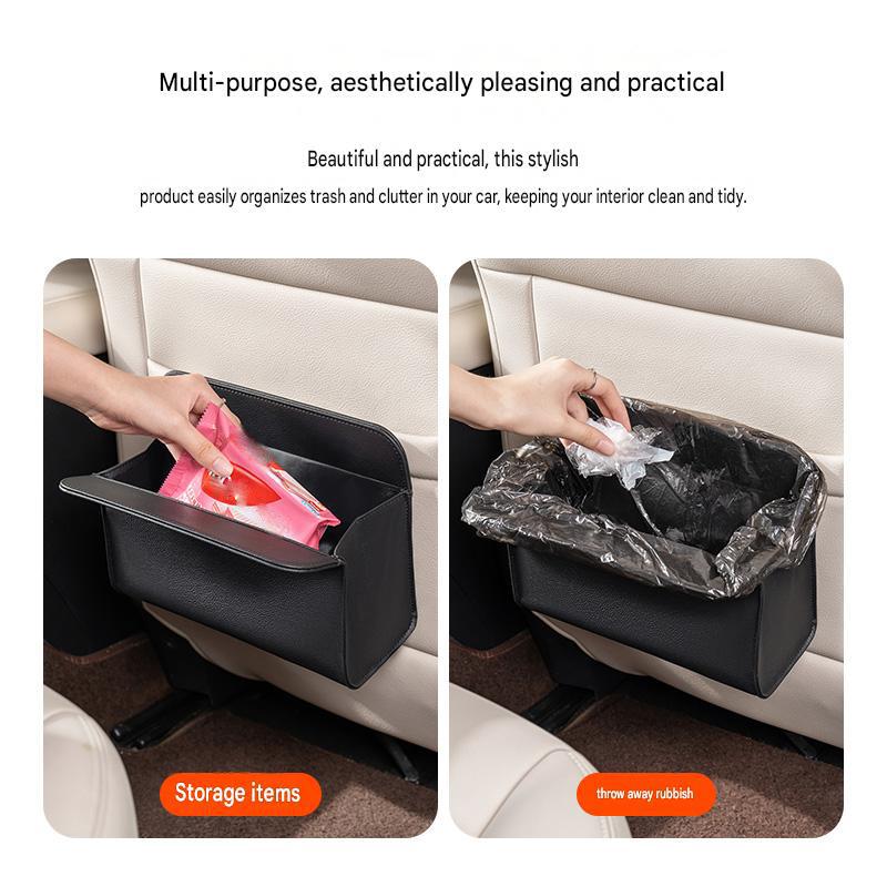 Car Seat Back Hanging Bag Multipurpose Auto Organizer Hanging Car Document Holder Multi-Pocket Bottle Bag Storage Box