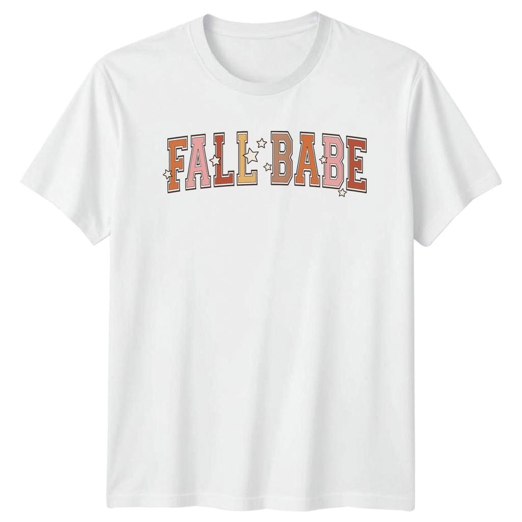 Fall Babe Unisexs TShirt Retro Autumn Aesthetic Fall Season Gift For Her