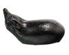 Kobaido Takaoka Ironware Paperweight, Eggplant, Black, 135g, Small, Easy to Use, Cute, and Stylish