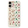 For iPhone 17 Case Christmas Tree Gingerbread Pattern Printing Straight Edge TPU Phone Back Cover
