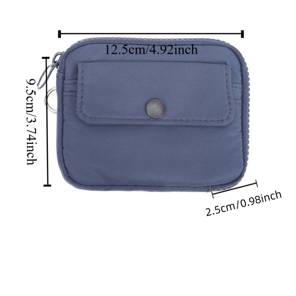 Сумка-кошелек на молнии для наушников Многофункциональная мини-сумка для хранения Простой нейлоновый кошелек для мелочи Путешествия