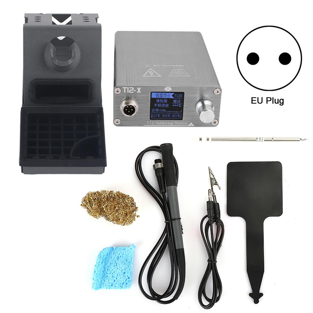 Паяльная станция T12‑X с цифровым дисплеем, инструмент для сварки и ремонта мобильных телефонов