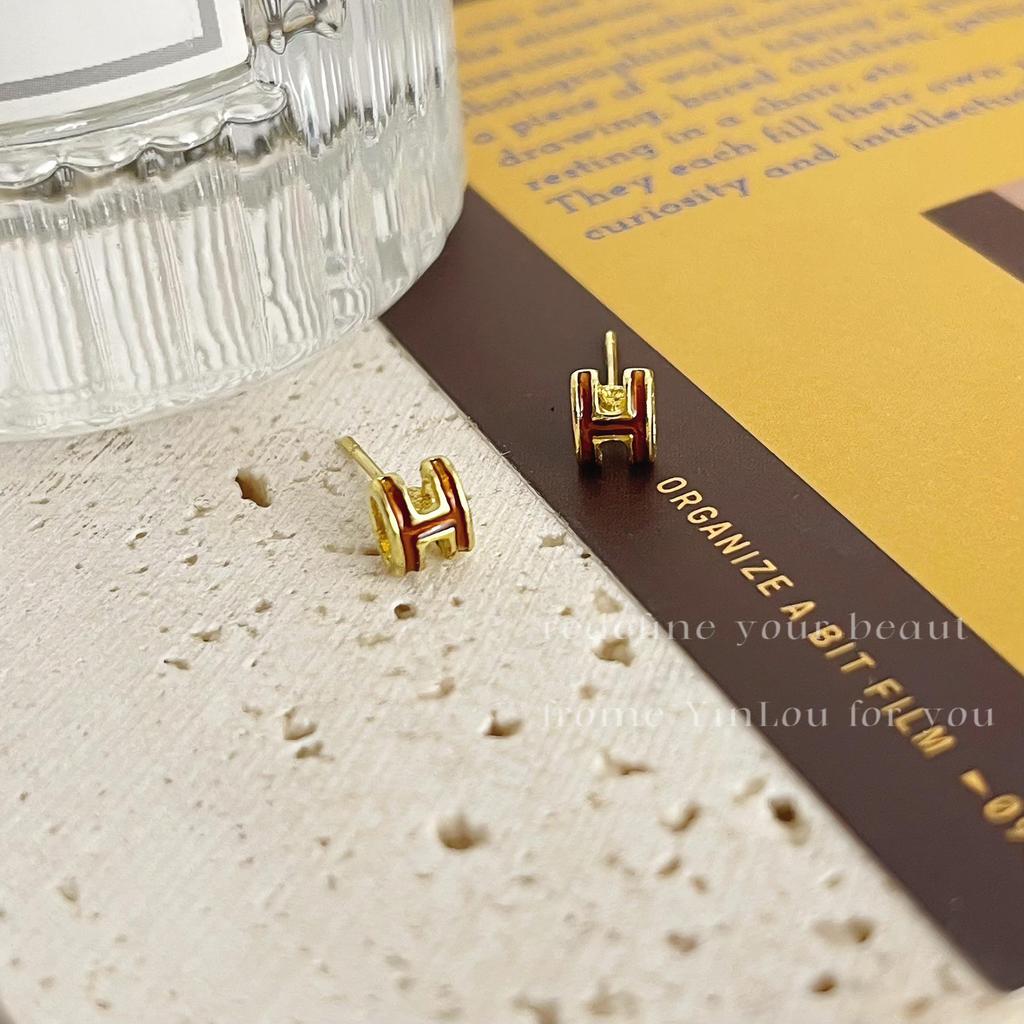 «Серьги-иглы Майяра 925»: "Янтарный жемчуг в стиле ретро для осени/зимы"