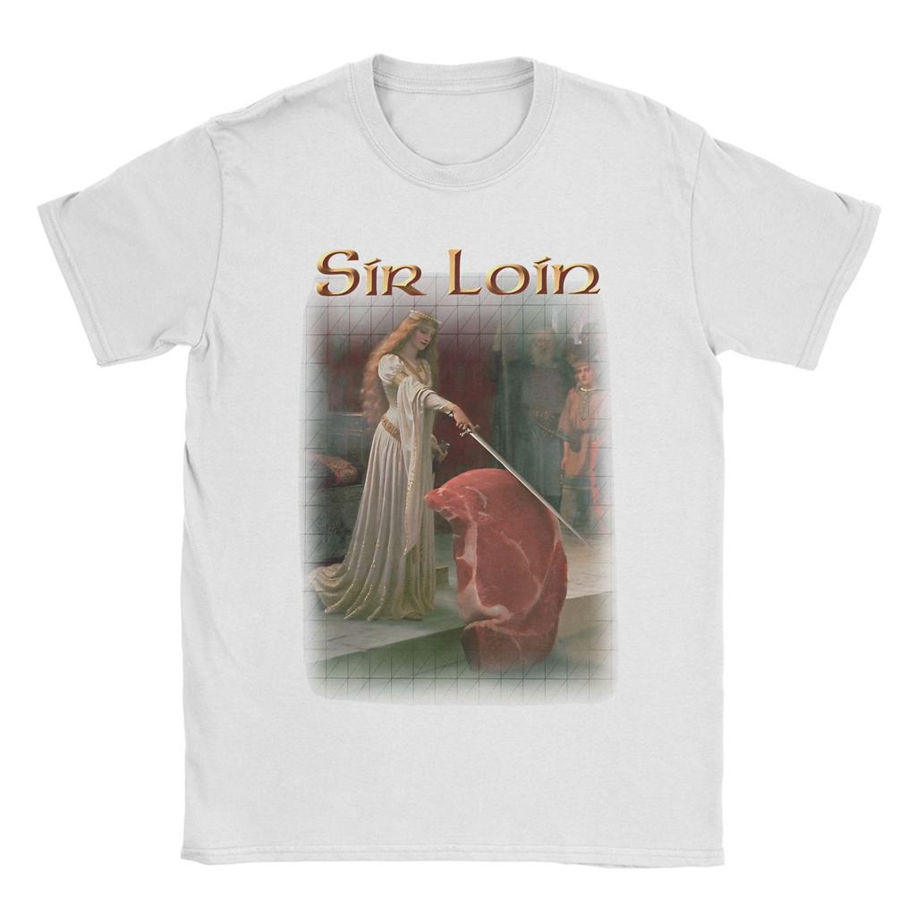 Sir Loin Steak TShirt Summer Fashion TShirts Unisexs Cotton O Neck Plus Size 5XL Clothing Short Sleeve Y2K Basic Tops
