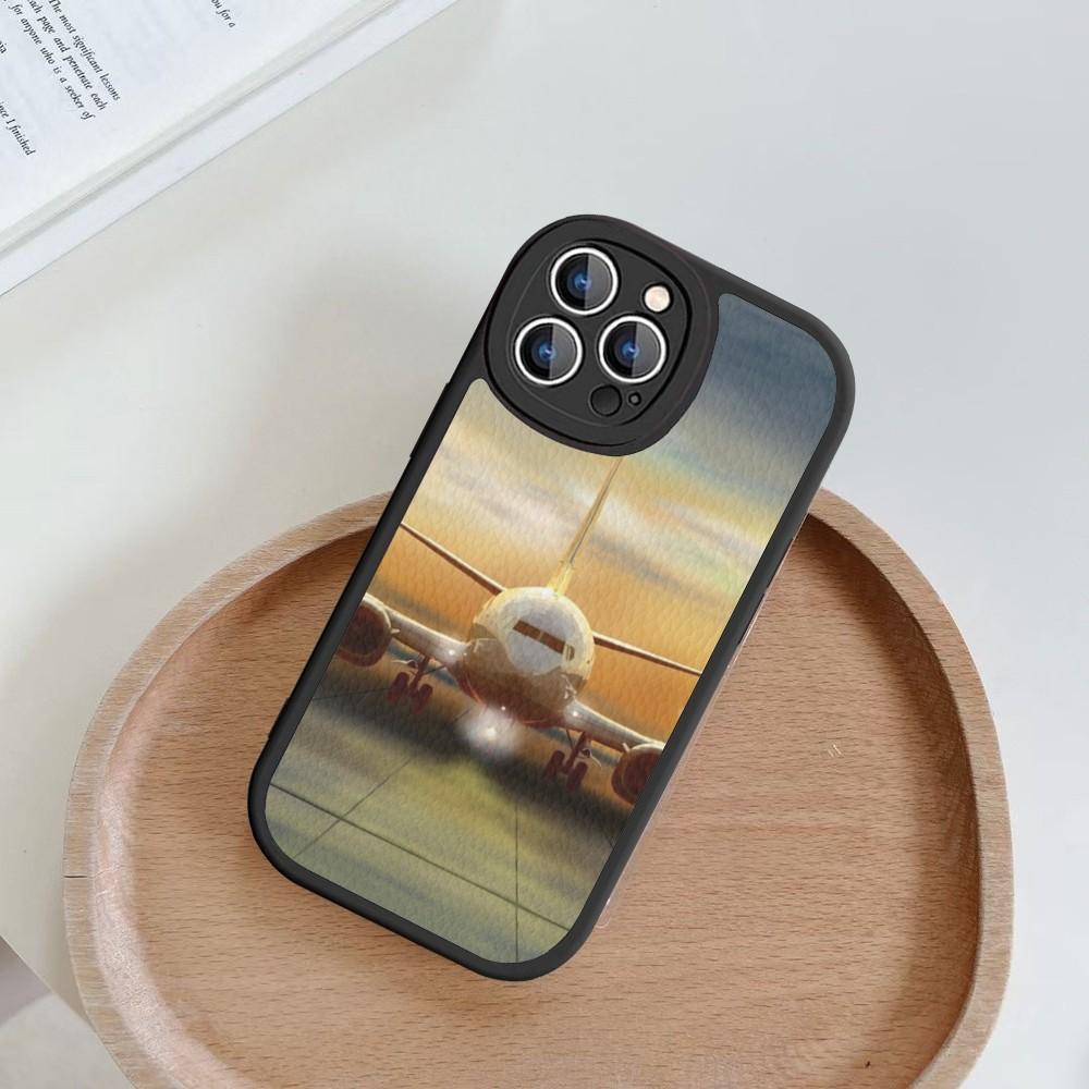 Чехол для телефона Самолет Самолет Жесткая Кожа Для iPhone 14 13 12 Mini 11 14 Pro Max Xs X Xr 7 8 Plus Fundas