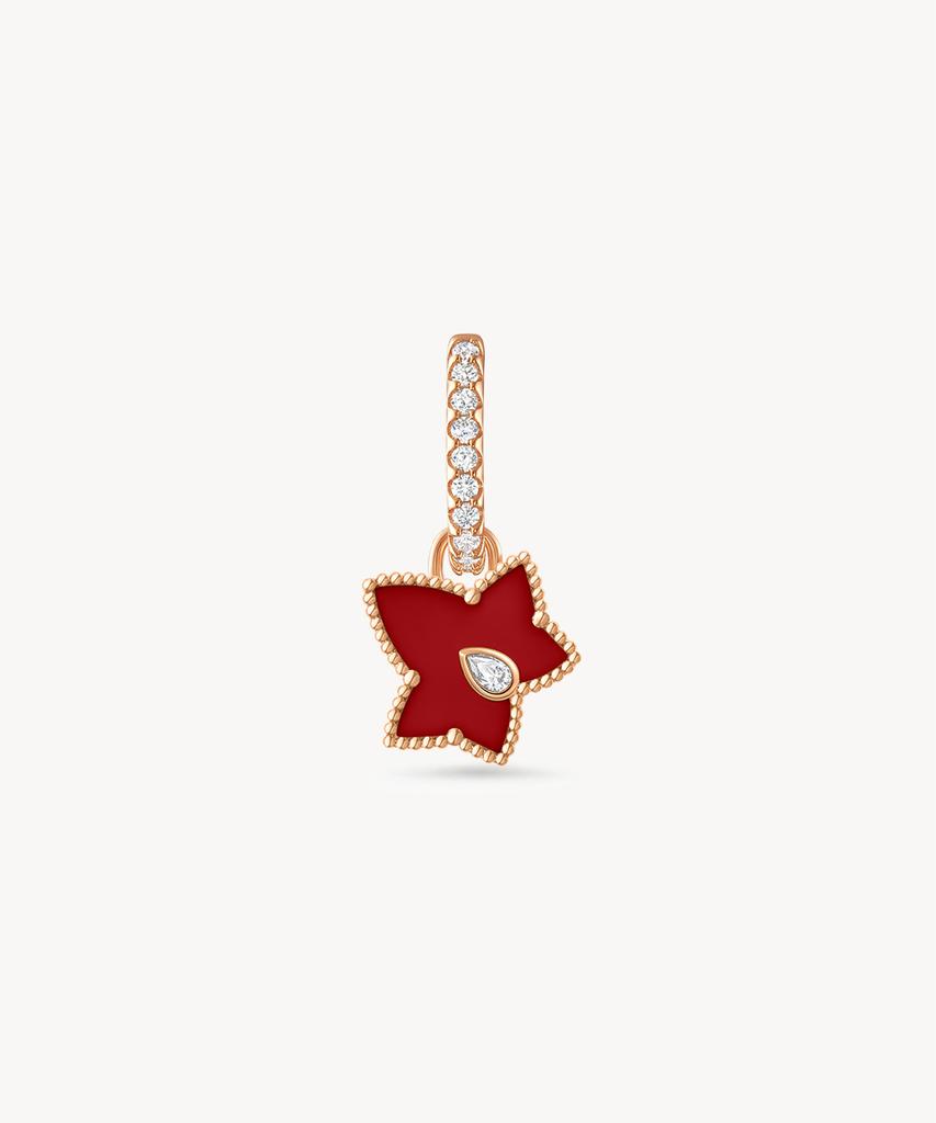 Lola Rose Ivy Carnelian Red Cubic Drop Earrings