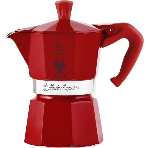 Кофеварка Bialetti Moka Express Winter Wonderland 3 чашки красный (1006)