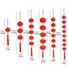 Chinese Style Red Ball Lantern String Fu Character Door Lantern Pendant  Wedding