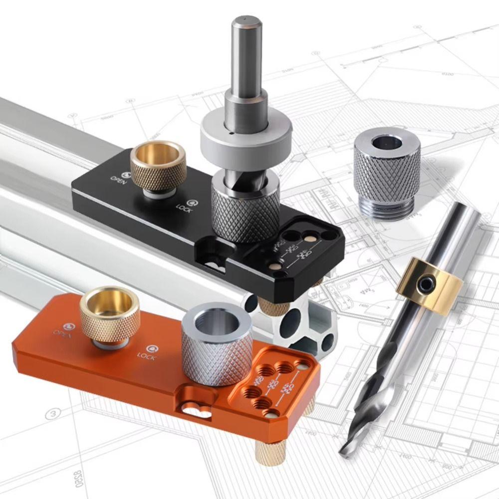 Сплав алюминия Алюминиевый профиль Направляющая для сверления Регулируемая конструкция Ступенчатое сверло со зенковкой Направляющий инструмент для сверления Высокопрочный