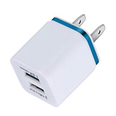 Двойной USB-зарядный блок, интеллектуальная зарядка, USB-зарядное устройство, безопасное портативное зарядное устройство для сотовых телефонов, высокоскоростное, компактное