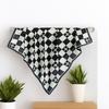 French simple silk scarf versatile herringbone pattern breathable 68cm small square scarf women's fashion headscarf women's scarf herringbone pattern