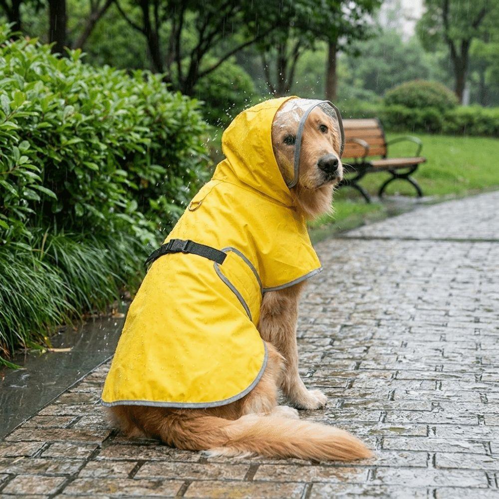 Windproof Dog Rain Cloak Breathable Waterproof Pet Clothes Fashion Pet Waterproof Cloak Travel
