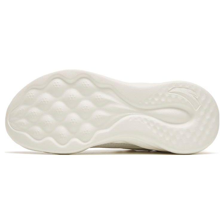 Anta Mian Mian Tan 2 Gel Technology Shock Absorption Wear Resistant Non Slip Low Top Running Shoes Women Sneaker White Gray 922315546-2