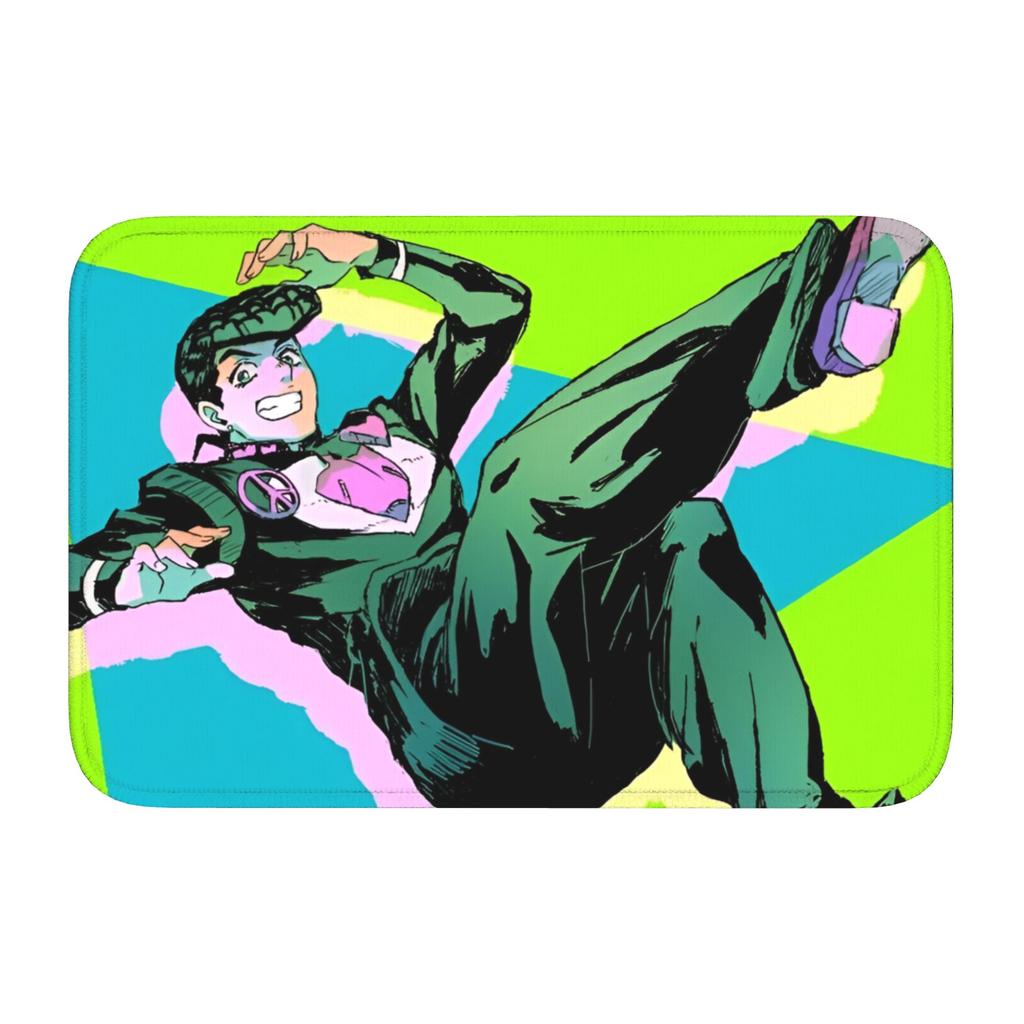 Индивидуальный коврик для двери в стиле JoJo's Bizarre Adventure, нескользящий, для прихожей, приветственный, для кухни, ванной комнаты, пола, двери, туалета, гостиной, ковер
