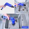 Air Pump Pipe Plunger Drain Cleaner Sewer Clogged Remover Bathroom Kitchen Toilet Cleaning Tool