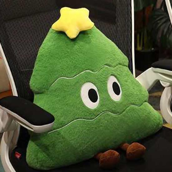 Плюшевая подушка в виде рождественской елки, мультяшная подушка для дивана, спальни, гостиной, декорация