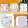 Novelty White Square 60-Minutes Mechanical Timer Reminder Counting for Kitchen