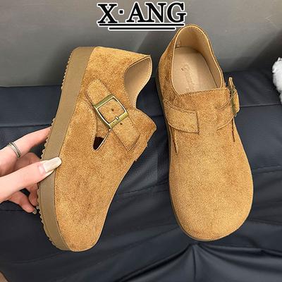 Женские туфли из коровьей кожи на мягкой подошве, не утомляют, одинарные туфли, осенняя новинка на одной педали