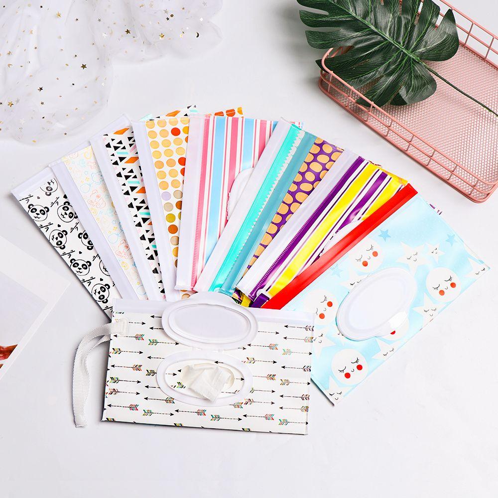 Carrying Case Snap-Strap Portable Wet Wipes Bag Tissue Box Stroller Accessories Cosmetic Pouch