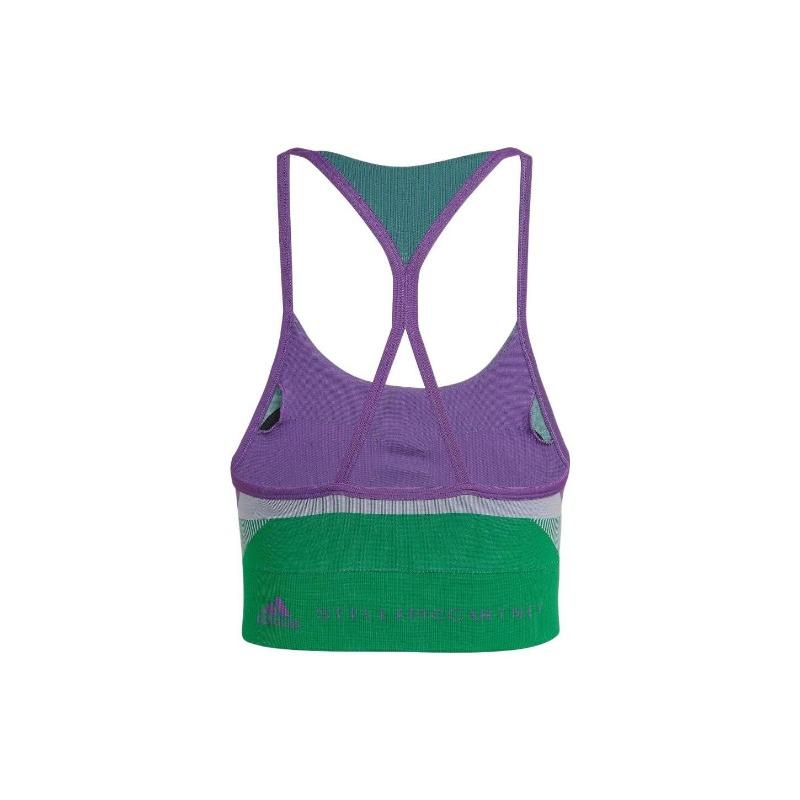 adidas Stella McCartney Truestrength Spliced Design трикотажный спортивный бюстгальтер женский спортивный бюстгальтер многоцветный HG1417