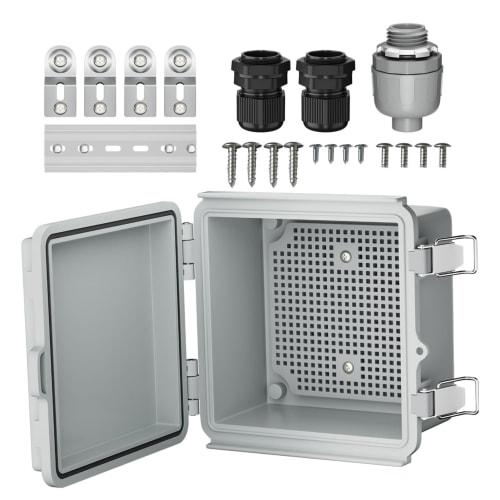 Waterproof Power Distribution Box, Outdoor Power Distribution Box - Waterproof Power Distribution Box Enclosure Box Electrical Project Case Cover Outd