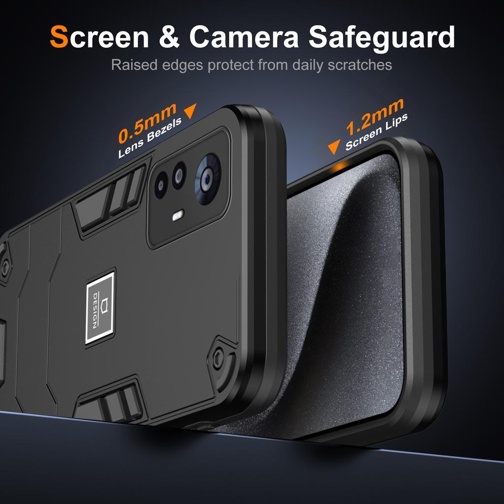 For Xiaomi 12T 5G/12T Pro 5G/Redmi K50 Ultra Case PC+TPU Anti-Scratch Phone Cover