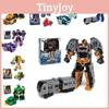 Transforming Car Robot Mech Action Figure Toy Cartoon Collectible With Puzzle Assembly Plastic Material