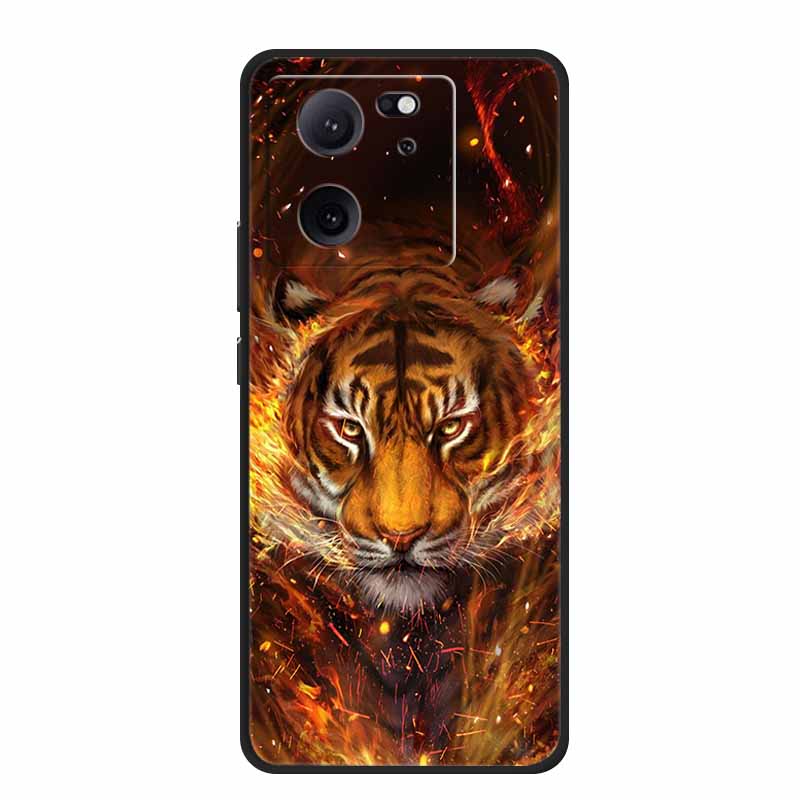 Роскошный Чехол для Телефона для Xiaomi 13T 6.67" Силиконовый ТПУ Мягкая Задняя Крышка Xiaomi 13T Модный Funda Животное Coque Космическое Пространство Животные Чехлы